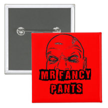 Mr fancy pants zombie pins