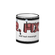 Mr. Fix-It Wooden Text Design (With Nails) Mugs