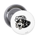 Mr Funny Block Pinback Buttons