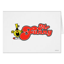 Mr Funny Logo 2 Greeting Cards