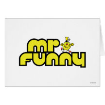 Mr Funny Logo 3 Greeting Card