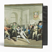 Mr H Angelo's Fencing Academy, engraved by Charles Binder
