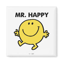 Mr Happy Classic 2 Fridge Magnet