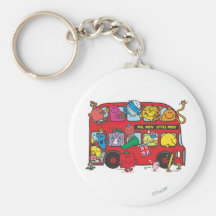 Mr Men & Little Miss Bus Keychain
