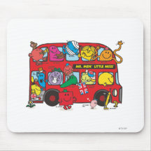 Mr Men & Little Miss Bus Mouse Pads