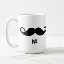 Mr Moustache & Mrs. Lips Mug