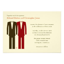 Mr & Mr Do the Math Autumn Invitations