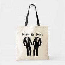Mr & Mr Keepsake Tote Bags