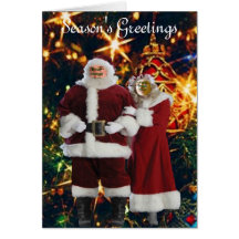 Mr. & Mrs Claus Greeting Cards