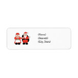 Mr. & Mrs. Claus Personalized Return Address Label