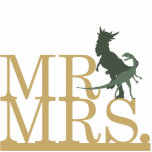 Mr & Mrs Dinosaur Cake Topper Photo Cut Out