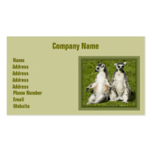 Mr & Mrs Lemur Business Cards