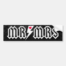 Mr & Mrs Rocker - Bumper Sticker