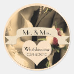 Mr. & Mrs. Wedding Stickers