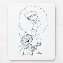 Mr Mummific in Love Mousepads