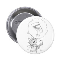 Mr Mummific in Love Pinback Buttons