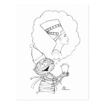 Mr Mummific in Love Postcards