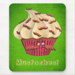 Mr Mustached Cupcake Mouse Pad