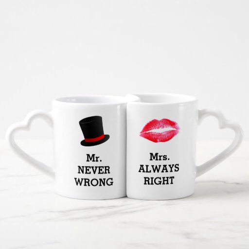 mr never wrong mrs always right mug mr never wrong mrs always right mug