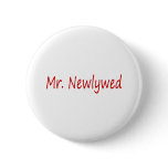 Mr. Newlywed (Red) Buttons