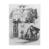 Mr. Pickwick and Sam in the attorney's office Post Card