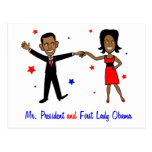 Mr. President and First Lady Obama postcards