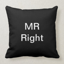 Mr Right! American MoJo Pillows