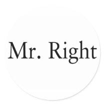 Mr. Right Stickers