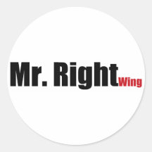 Mr. Right Wing Sticker