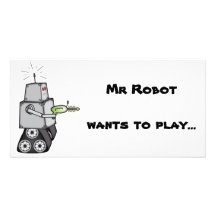 Mr Robot wants to play... Custom Photo Card