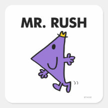 Mr Rush Classic Square Stickers