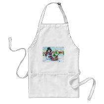 Mr Snowman Apron