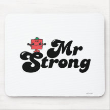 Mr Strong Logo 1 Mouse Pads