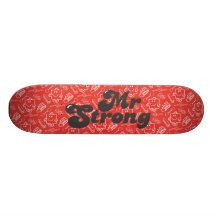 Mr Strong Pattern Custom Skate Board