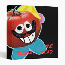 mr. tomato head humourous parody binder