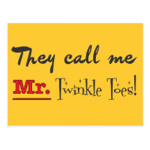 Mr. Twinkle Toes Ballet Gifts Post Card