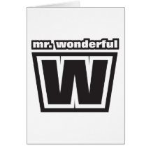 Mr Wonderful Greeting Card
