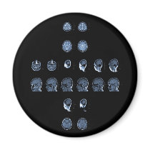 MRI Cross Refrigerator Magnets