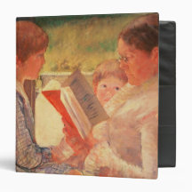 Mrs Cassatt Reading to her Grandchildren, 1888 3 Ring Binder