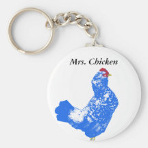 " Mrs . Chicken " Key Chain