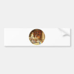 Mrs. Claus and the Elves Bake Christmas Cookies Bumper Stickers