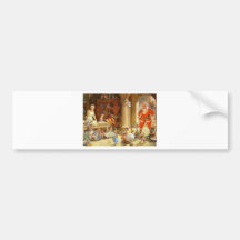 Mrs. Claus & Santas Elves baking Christmas Cookies Bumper Sticker