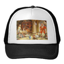 Mrs. Claus & Santas Elves baking Christmas Cookies Trucker Hat
