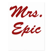 Mrs. Epic Postcard