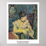 Mrs.Gauguin Evening Dress By Eugene Paul Gauguin Poster