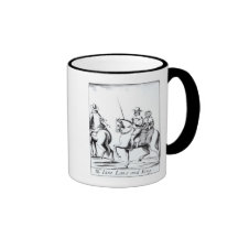 Mrs Jane Lane riding with King Charles II Coffee Mug