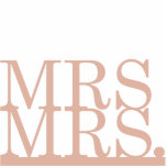 Mrs & Mrs Cake Topper Cut Out