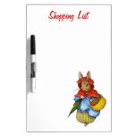 Mrs. Rabbit: Shopping List: Basket: Original Art