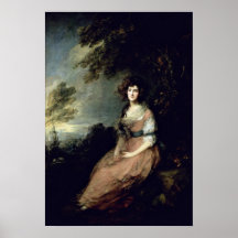 Mrs.Richard B. Sheridan by Thomas Gainsborough Posters