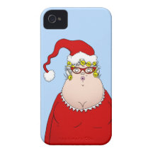 Mrs Santa Claus iPhone 4 Case